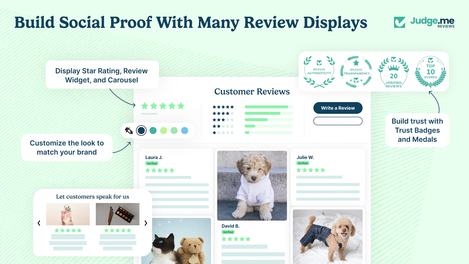 Judge.me helps Shopify merchants close that gap by turning social proof into conversions